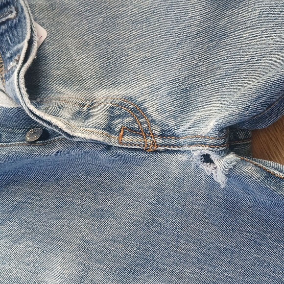 Levi's x Street Wear 501 Jeans Distressed Button Fly Medium Wash 36 x 36 - Picture 10 of 11